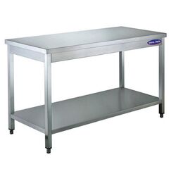 Masa inox centrala cu polita, Ideal Inox, AISI 304, 1200x600x850