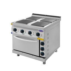 Masina de gatit electrica cu 4 plite si cuptor, Ideal Inox, 800x930x850, Linia 930